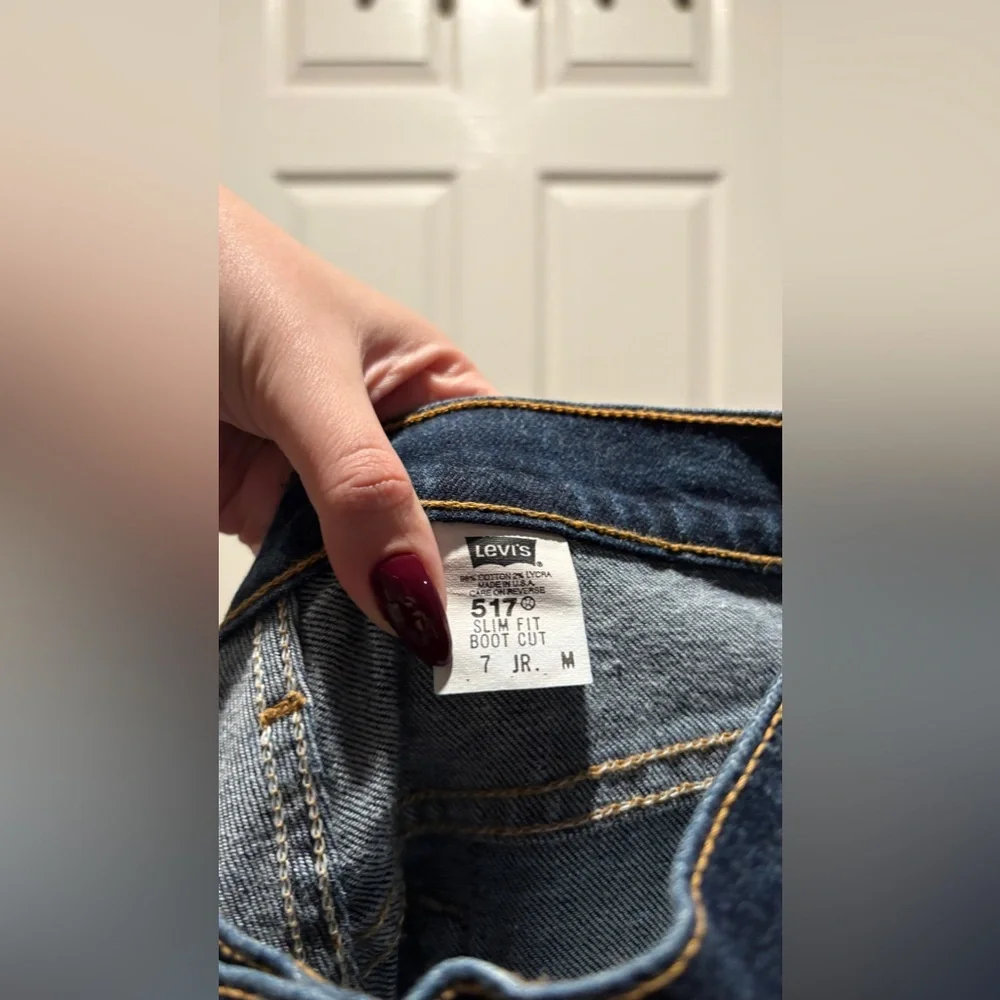LEVI’S 517 Slim Fit Boot Cut 7 JR. M - Picture 5 of 6
